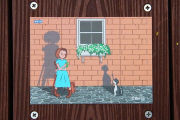 老貓療養院 背影明信片