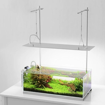 極簡不鏽鋼植光座 L 水族 植栽展示用燈架