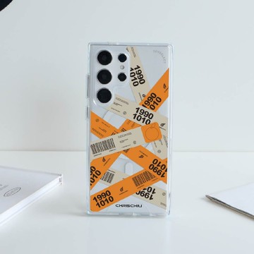 CHRISCHIU封鎖貼紙防摔透明SAMSUNG手機殼