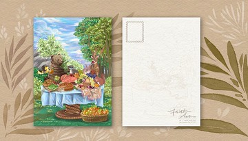 動物們的森活 明信片