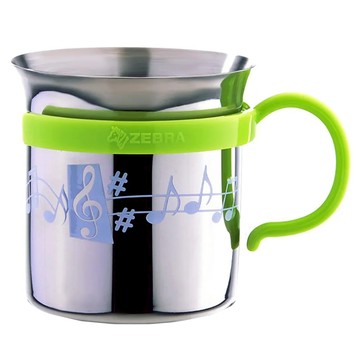 ZEBRA THAILAND 304不鏽鋼音悅杯 杯身直徑7cm 杯身高度8cm  綠色  1個  300cc