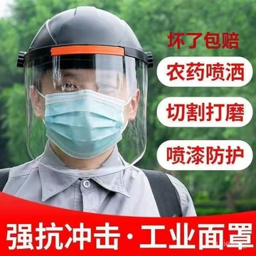 齣清價🔥打農藥防護麵罩 噴打藥全臉罩 全臉防護面罩 不起霧高清護目鏡面罩 面具護目鏡多功能防護面罩 防護面罩 除草面罩