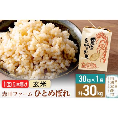 ふるさと納税 令和5年産秋田県産ひとめぼれ 計30kg（30kg×1袋） 秋田県由利本荘市