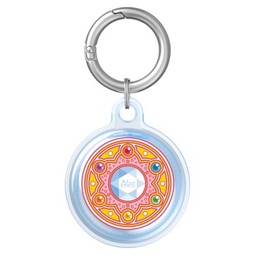 反骨創意 Airtag 彩繪全包式TPU保護套 珠寶盒  1個  透藍色