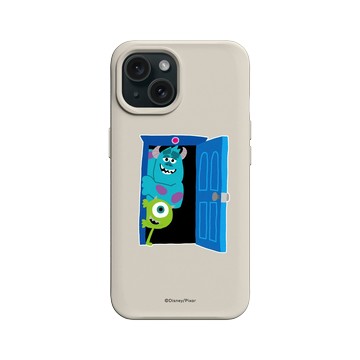 iPhone 15 SolidX 貝殼灰 - 迪士尼-皮克斯 PIXAR - Knock! 怪獸電力公司
