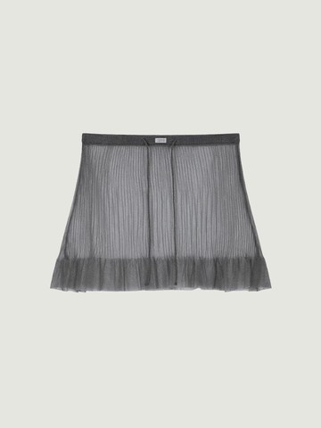 25SS DION SHEER SKIRT (GREY)