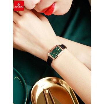 聚利時手表女夏季輕奢小眾小綠表2025年新款時尚簡約氣質女士腕表