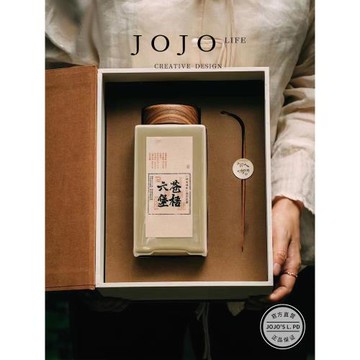 JOJO'S L. PD.answer.茶葉罐陶瓷木蓋密封儲存罐普洱茶罐 | 誦答