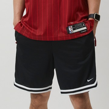 Nike DNA 男 黑白 速乾 網眼 基本款 滾邊 抽繩 籃球 運動 短褲 FN2652-010