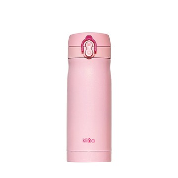 klina 彈蓋式保溫瓶 粉色  350ml  1個