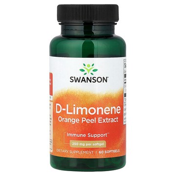 Swanson Vitamins, 右旋檸檬烯，橙皮提取物，250 毫克，60 粒軟凝膠