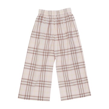 BURBERRY Kids  經典格紋粉色長褲