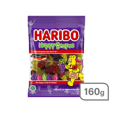 HARIBO哈瑞寶Q軟糖160g-葡萄風味