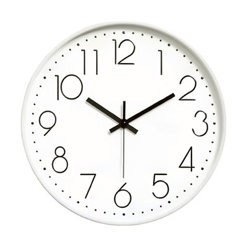 C122 靜音掛鐘  白框白底  29cm  1個
