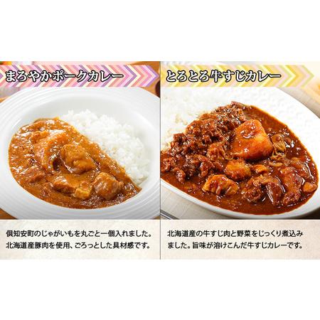 ふるさと納税 先行受付無地熨斗 倶知安 カレー 4種 食べ比べ 計4個 中辛 北海道 スープカレー ビーフカレー ポーク.. 北海道倶知安町