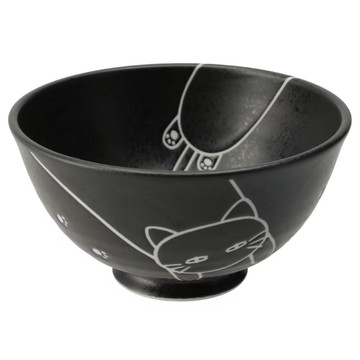 【DECO HOME商品】輕量飯碗 L DH黑貓 BK DI508(DH) NITORI宜得利家居