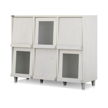 【Sato】NEFLAS白之戀六門收納書櫃‧幅111cm