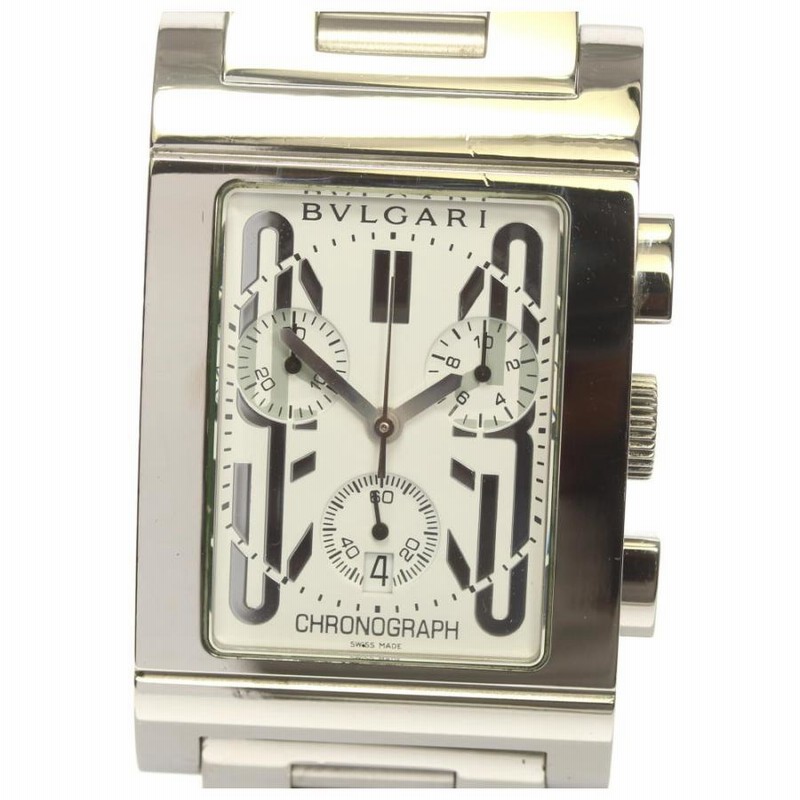 ☆保証書・コマ・箱付属☆BVLGARI ぽくっ ブルガリ レッタンゴロ RTC49S