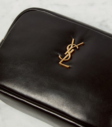 Saint Laurent Quilted leather makeup bag