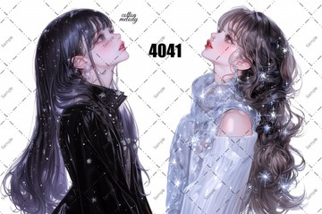 original sticker no.4041 人物貼紙 原創貼紙 原創人物貼紙 裝飾貼紙 cotton melody