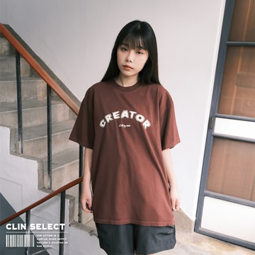 西林 CLIN｜選物｜圓領短袖印花T_兩色 / T-0046 中性 素色 工裝 Cityboy 短袖 日系 短T