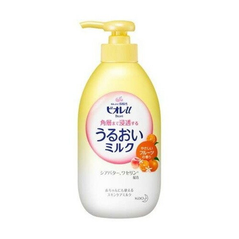 Biore u（ビオレu） 角層まで浸透するうるおいミルク フルーツの香り 詰め替え 250ml 2個 花王