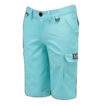 SAME 莎美 防潑水六分短褲  L  藍色