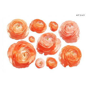 【10月新品4】20-22-0098 裁切紙・拼貼素材 陸蓮花