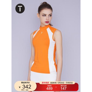 T/歐巡賽高爾夫女裝無袖T恤夏季新品休閑運動女T恤 EF221PD042