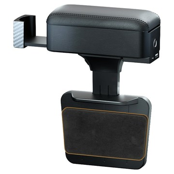 ANTIAN 多功能可充電汽車夾縫扶手箱收納盒  黑色  1個