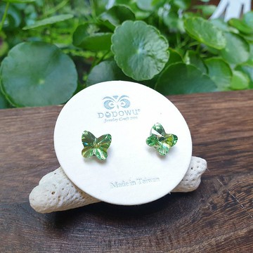 │晶鑽系列│花園裡翩翩飛舞的蝴蝶耳環