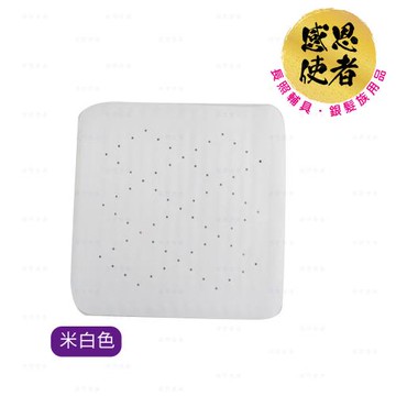 感恩使者 浴廁止滑地墊  ZHTW1720-814 兩色可選 1入 (密集吸盤式橡膠止滑墊-正方形)-台灣製