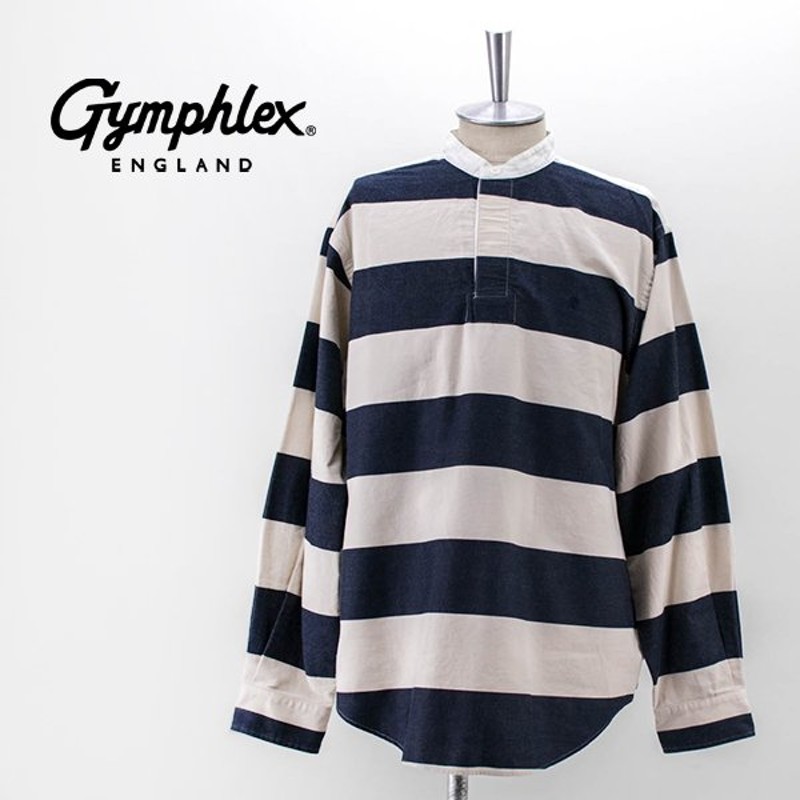Gymphlex ジムフレックス メンズ Twill Stripe ラグビーシャツ J 3819wbd 21ss 通販 Lineポイント最大0 5 Get Lineショッピング