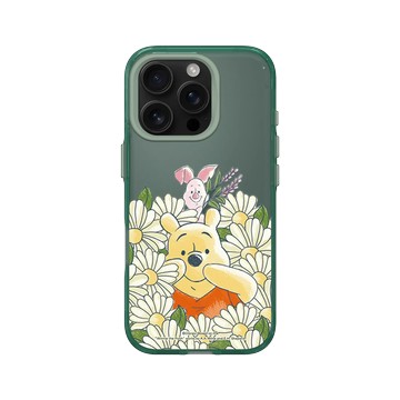 iPhone 16 Pro Clear 憂墨綠 - 迪士尼-小熊維尼 Disney Winnie The Pooh - 小豬和維尼