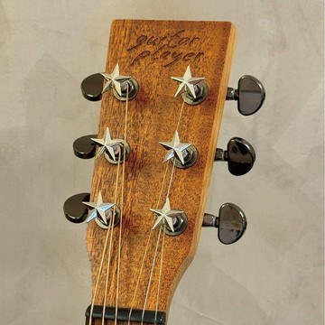 Guitar Player 【小吉飾】弦鈕裝飾配件 金屬星星銀色