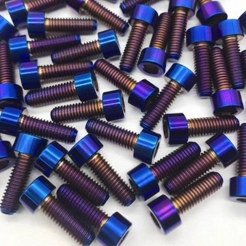 Oyzz M10 白鐵內六角鍍鈦螺絲 1.5牙 鍍鈦 螺栓 內六方螺釘全黃純銅 圓柱杯頭羅釘