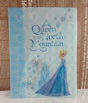 【震撼精品百貨】冰雪奇緣_Frozen~資料夾_藍色