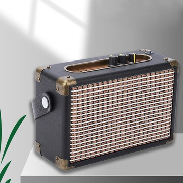 品上市]復古小音響手提戶外輕奢家居擺件插卡音箱樣板房源頭工廠