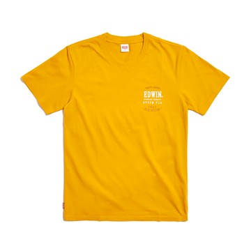 EDWIN｜男裝｜美式斑駁文字印花短袖T恤