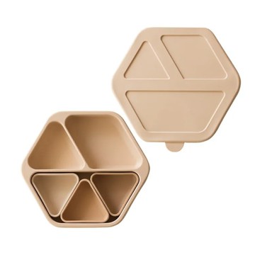 tiny twinkle 安心矽膠分隔餐盤(含可分離分隔盤X3)兒童餐具