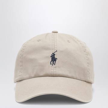 Beige baseball cap with logo