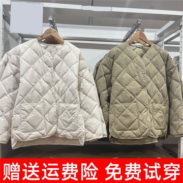 日單空氣棉服休閑茄克2024秋冬新款日系百搭寬松外套夾克 469864