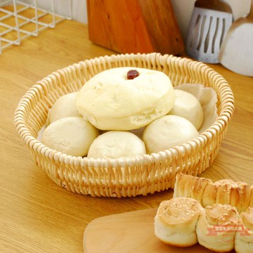 藤編饃筐家用桌面收納柳編面包水果籃饅頭筐竹編織饅頭框子獨立站