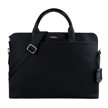 TUMI  VOYAGEUR JOANNE系列14吋筆電輕便兩用手提包（黑X金） _廠商直送