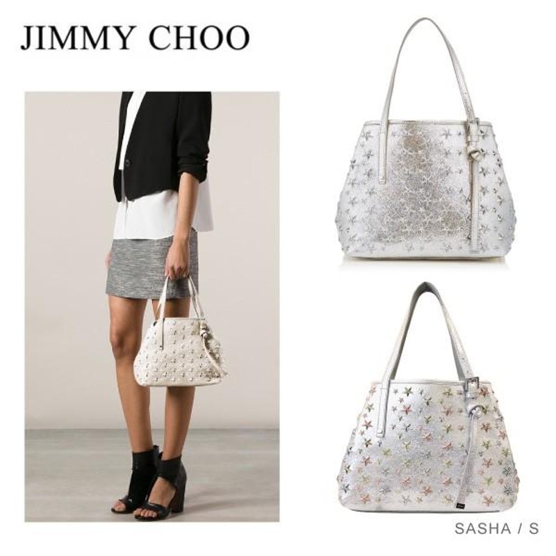 JIMMY CHOO ジミー チュウ SASHA S[トートバッグ スタースタッズ