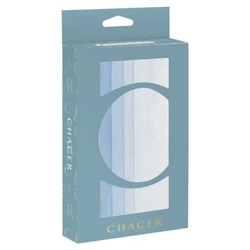 CHACER 佳和口罩 成人平面醫用口罩  微光海岸 漸層藍  1盒  10片