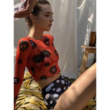 Offand買手店APRILPOOLDA capsule daisies雛菊高腰分體女泳衣