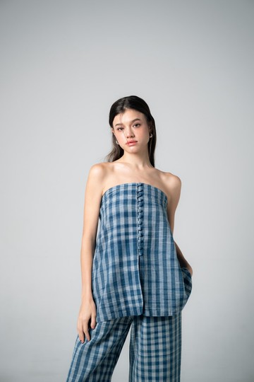 Palit Emily 無肩帶上衣 (鈷藍色)