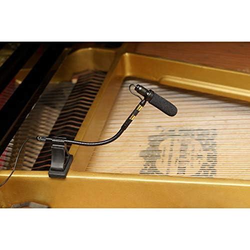 AV-JEFES PMM19B-SH4-PA Piano Clip-On Musical Instrument Microphone for Shure Microphone and Phantom Power Input