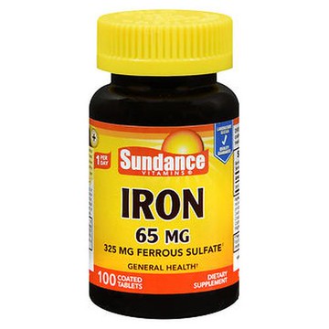 Sundance Vitamins Iron Tablets 100 Tabs by Natures Truth